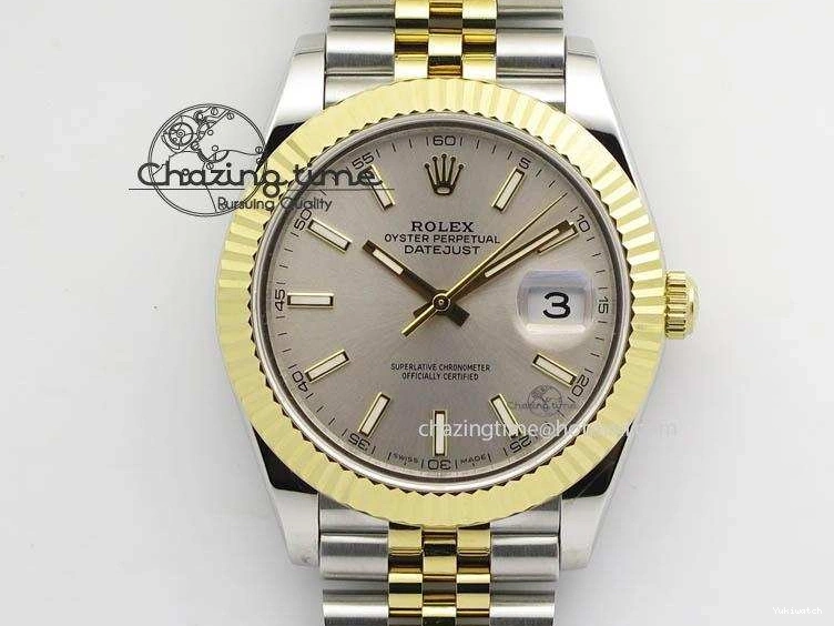 Jubilee YG Best Edition 41mm Bracelet Silver A2813 DateJust Maker BP Dial New Version II SS On 0422